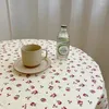 Panno da tavolo decorazione stampata floreale tovagliette di lavanda rosa copertura camera da letto scrivania corea decorazioni per la casa
