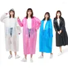 Capatos de chuva Moda de capa de chuva Mulheres homem espessado roupas impermeáveis para adultos acampamentos reutilizáveis Poncho Rainwear Eva