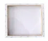 1pc Small Art Board White Blank Square Artist Canvas Modelo quadro de madeira preparado para tinta acrílica de petróleo Mayitr Painting Boards2128516