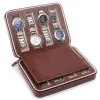 Visa 2/4/8 slot pu läderklockor arrangör Box Travel Storage Bag Pouch Puch Layer Watch Band Arrangör Holder Case Present Box