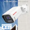 Kamery Poe 8MP 4K 5MP 4MP 3MP IP kamera Poe Wodoodporna H.265 Security Surveillance Kamera CCTV Kamera wykrywania ruchu