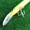 Köder Noeby 1pcs Big Minnow Fischerei Köder 76 g/22,5 cm 4 Color Tiefe 68m Metallzunge schwimmende Köder