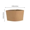 Copas descartáveis falhas 50 PCs Cardboard Coffee Cupleder Sleva Tampa de insulsão de calor de papel corrugado