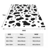 Blankets Black And White Cow Pattern Blanket Velvet Printed Multifunction Warm Throw For Sofa Bedroom Quilt