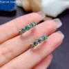 Anneaux Nouveaux boucles d'oreilles de Drop Moisanite 925 Silver Round Excellent Couleur D Couleur Diamond Tested Bijoux