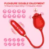 3 in 1 roos zuigen vibrator voor vrouwen tong likken clitorale stimulator stuwkracht g spot massage dildo ei seks speelgoed 240320