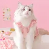 Dog Apparel Fashion Embroidery Dress Summer Sling Skirt Cute Print Puppy Princess Soft Cat Clothing Pet Costumes Clothes