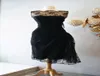 Robes de cocktail vintage 1950s robe de bal en dentelle noire Sheer Bateau Col Longueur de soirée 2019 Nouvelles robes de fête de Noël R4387460