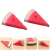 Party Decoration Simulated Watermelon Life Gelike Slices Artificial Fruit Simulation Fake Pography Props Barrettes