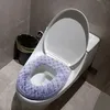 Couvercles de siège de toilette Coussin de salle de bain à fermeture éclair chaud hiver