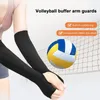 Handledsstödarm ärmar volleyboll non slip vadderade perfekta passformar för solskydd som passerar underarm med