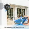 Câmeras 4k 8mp Lente dupla câmera IP Wi -Fi Outdoor 8x Zoom 2K PTZ Proteção de segurança CCTV Video Videoveillance Rastreamento automático