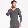 Heren thermisch ondergoed mannen Warme kledingset thermo lange johns voor man sexy v kraag winterpak Undershrt underpant