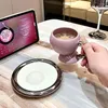 Tazze leggero di lusso e alta bellezza in tazza di tazza di caffè squisito ceramica da tavolo da tè pomeridiano britannico