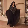 Roupas étnicas 2024 Vestidos de noite de festa africana elegantes para mulheres de verão plus size vestidos de vestido maxi de moda muçulmana abaya roupas