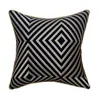 Kudde Black Pillows Geometric Case Decorative Cover för soffan 50x50 Moderna hemdekorationer