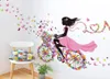 Butterfly Fairy Girl Wall Sticker avtagbar PVC -konstdekaler för barn sovrum vardagsrummet lekrum studie barnkammare julklappar7151917