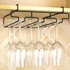 Kök förvaring Hållbar dekorativ skåphylla Goblet Organizer Cup Hanger Hanging Rack Stemware Holder vinglas