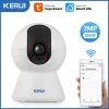 Câmeras kerui sem fio 2mp 3mp Tuya Mini Wi -Fi IP Câmera IP Segurança interna Câmera de vigilância CCTV entrega local