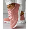 Casual Shoes Women Hollow Out Breattable Mesh Lace-Up Sneakers Daily Round Toe Flats Sports Spring Fashion Going