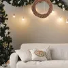 Decoratieve bloemen Crafts Grapevine krans slatan slinger kerstversieringen deur raam hanger