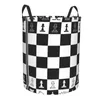 Sacs à linge Panier de pliage Black and White Board Discing Vêtements Dirts Toys Rangement Bucket Armoire Organisateur Organisateur Hamper