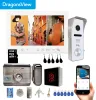 Doorbells Dragonsview 7 tum WiFi Video Intercom Wireless Video Door Phone With Lock Tuya Smart RFID Doorbell Camera Remote Motion