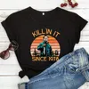 Camicie da donna colorate uccidono dal 1978 maglietta da donna spettrale a maniche corte Halloween Halloween horror top