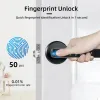 Lock Raykube M3S Tuya Ble Smart Fingerabdrucktür Schloss Elektronisches Schloss mit Passwort/Schlüssel/SmartLife/Tuya App Remote Unlock für Schlafzimmer