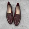 Casual Shoes Soft Leather Women's Loafers 2024 Autumn British Style Flats Ladies Vintage Flat Woman Grunt Slip On Moccasins Big Size