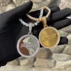 Ожерелья пузырьковые буквы заморожены подвесной на заказ на колье сплошные ювелирные украшения хип -хоп 2022