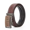 Ceinture de cuir de cuir décontractée pour hommes de vache de vache pure ceinture en gros en gros avec alliage de luxe léger