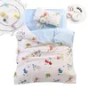 Childrens Kindergarten Quilt Cover Cushion Pillowcase 3 -koppig schattige cartoon anime -patroon beddengoed set LC222 240325