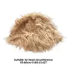 Berets Womens Sun Hat Faux Furs Bucket Fishet Place Foldable Automne Hiver Handled Mak maître