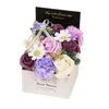 Декоративные цветы мыло цветок в подарочной коробке для дня учителей Валентин