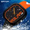 Montre-bracelets Sanda Fashion Sports Brand Quartz Watch Women Women Silicone Watchs Relogio Feminino Clock Mascu