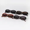 Sunglasses 2024 Fashion Tortoise Shell Oval Brand Designer Gradient Brown Lens Round Women Sun Glasses Men Shades Female UV400