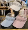 Caps Nouveau Golf Ball Hat Femme Summer Automne Golf Sequins Long Brim Suncreen Caps