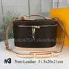 Premium Leather/Non-Leather Fashion Cosmetic Bag Women's Zipper Handbag Bag without Box Make Up Bags