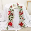 Fleurs décoratives Garland Garland Flower Vine Mariage Décoration Plantes murales décor suspendues Fake Berry DIY Festive Party Supplies