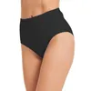 Menas de banho feminina Tankini Briefs Briefas de nado Inferior Cantura alta Retro Retro Basic Cobertura Biquíni Feminino Feminino Feminino