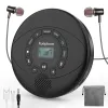 Player Portable CD Player Bluetooth CD Walkman Built in Speakers Rechargeable CD Player with USB/AUX/Headphone Port