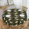Table Cloth Round Orla Kiely Tablecloth Waterproof Oil-Proof Covers 60 Inch Floral Scandinavian