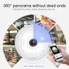 Caméra LED interphone HD 360 degrés Panoramique IP Camera Home Sécurité intérieure LED BUMBE WIFI CAME CAMER