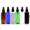 Storage Bottles 100ml SQUARE Plastic PET BOTTLE Toilet Water Mist Sprayer Serum Essential Toner Skin Care Cosmetic Packing