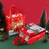 Geschenkverpackung Stobag 12pcs Weihnachtsjahr Einkaufstaschen Verpackung Nicht gewebter Stoff Griff