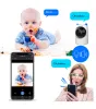 Kamery Movols bezprzewodowe WiFi Nadzór wideo kamera 1080p inteligentna dom IP Web 360 PTZ Indoor Baby Monitor Security Kamery bezpieczeństwa