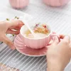 Tassen Untertassen Europäischer Stil kleiner Luxus -Single -Kaffee -Tasse und Dish Set Ceramic Nachmittagsgeschirr Haushaltkrone