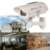 Gloves Solar Powered Waterproof Fake Camera Dummy Ccd Security Camera Red Flashing Leds Home Office Surveillance System Scare Theft