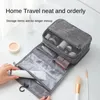 Depolama çantaları seyahat su geçirmez kozmetik çanta ev büyük kapasiteli tuvalet, kanca ile asılı asılı erkek portatif
